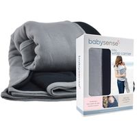 Baby Sense Wrap Carrier - Black & Grey